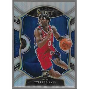 2020-21 Select Tyrese Maxey Concourse Silver Prizm Rookie Card